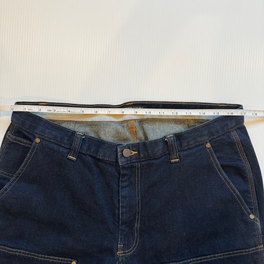 Banana Republic Straight Carpenter Jeans 35x36 Double Knee Utility Dark Big Tall - Picture 8 of 16